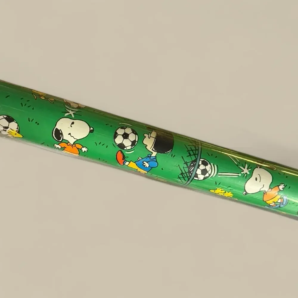 Vtg 90'S Hallmark SNOOPY WOODSTOCK Wrapping Paper NEW 15 Sq Ft Soccer Birthday